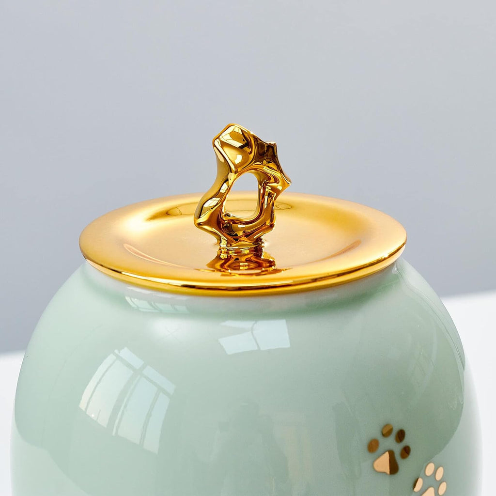 Medium Pet Urns for Dogs Ashes, Ceramics Pet Urn for Cat Ashes