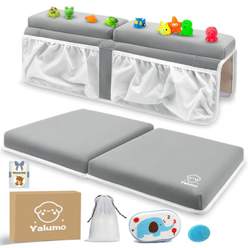 Bath Kneeler and Elbow Rest Pad Set for Baby Bathtub, Thick Non-Slip Bathing Kneeling Mat Cushion Quick Drying