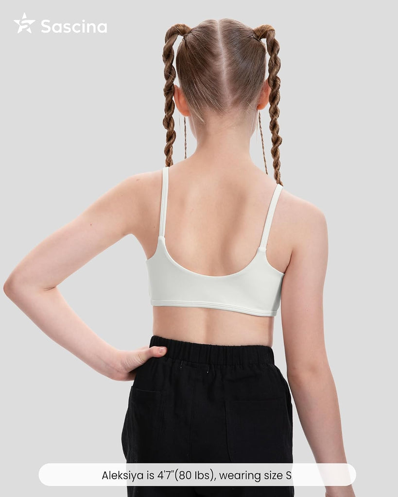 Girls Soft Training Bras, Easy Pull-On Cami First Bra