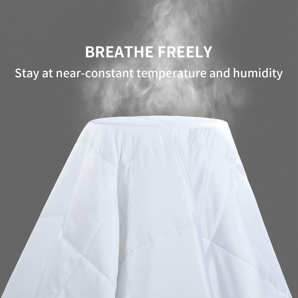Lightweight Cooling Comforter Super King Size, 100% Viscose Derived from Bamboo Shell Down Alternative Duvet