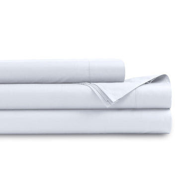 Organic Cotton Full Percale Sheets, Pure White