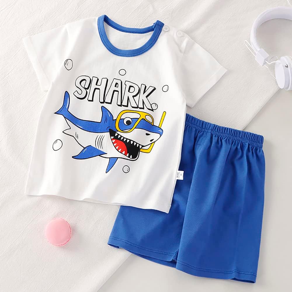 Toddler Baby Boy Clothes for Boys Cute Summer Short Sleeve T-Shirt Tops Shorts Clothes Sets Baby Boy Outfits