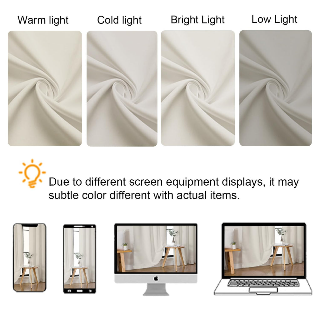 Natural Short Curtains 30 Inch Length 2 Panels