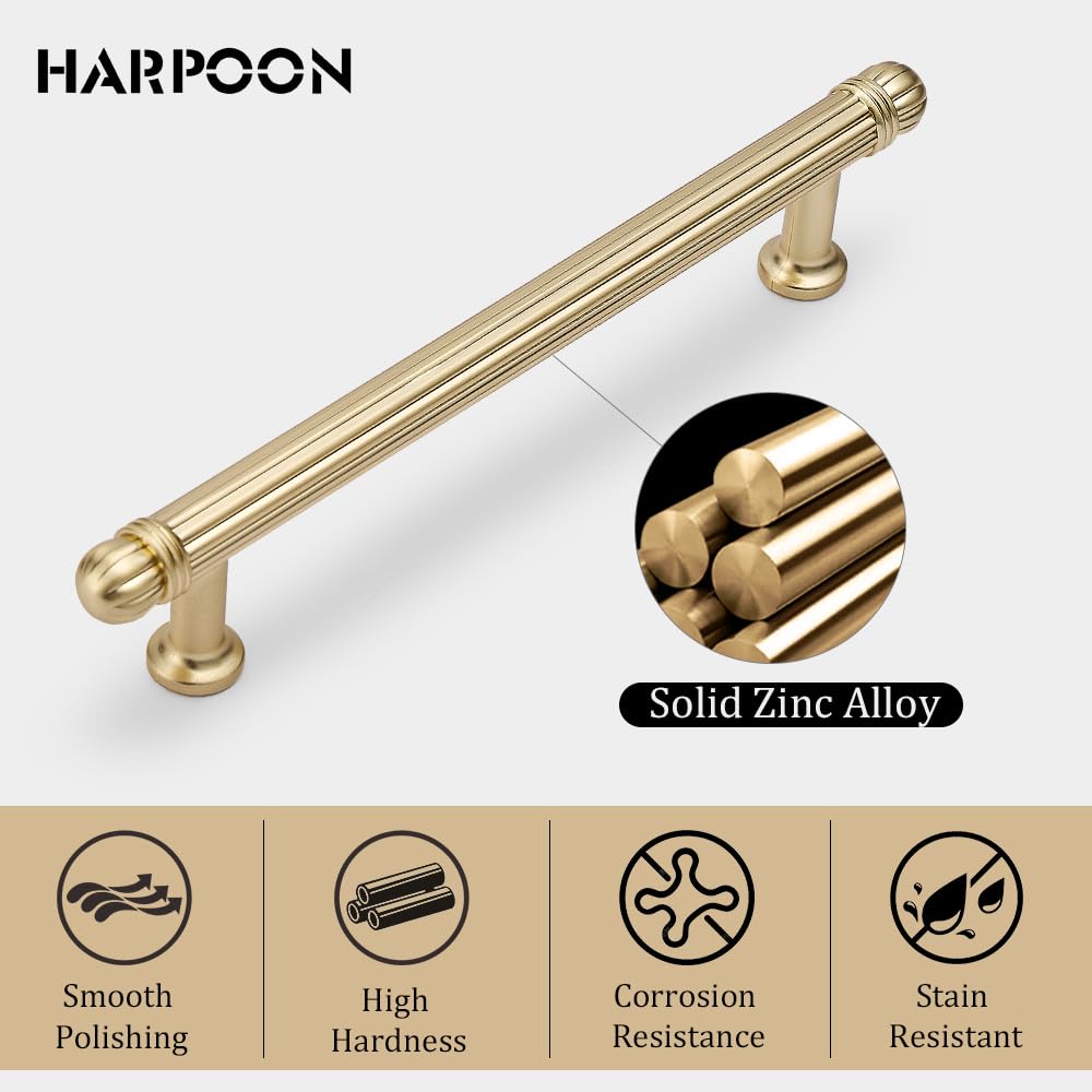 10 Pack 5 Inch Cabinet Handles Champagne Bronze Bar Drawer Pulls