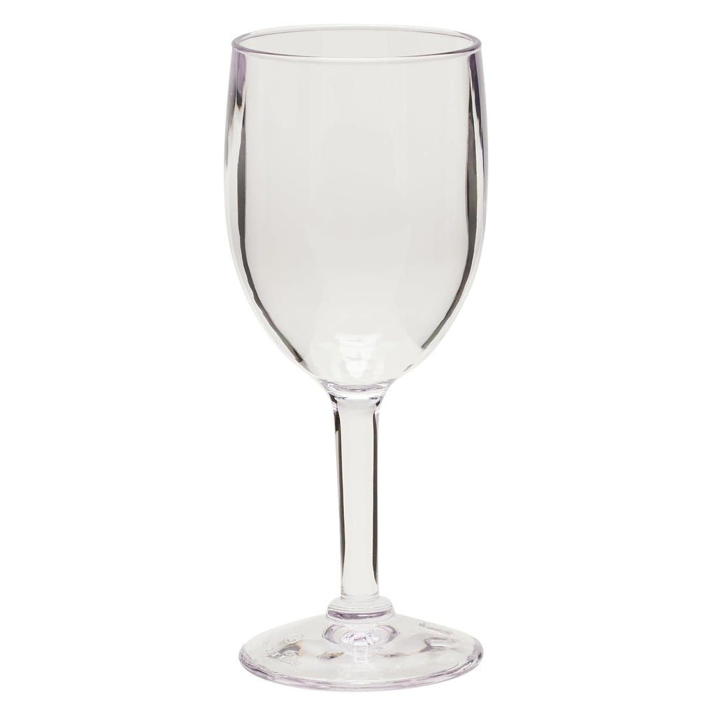 G.E.T. SW-1404-1-SAN-CL-EC Heavy-Duty Reusable Shatterproof Plastic Wine Glasses, 8 Ounce, Clear (Set of 4)