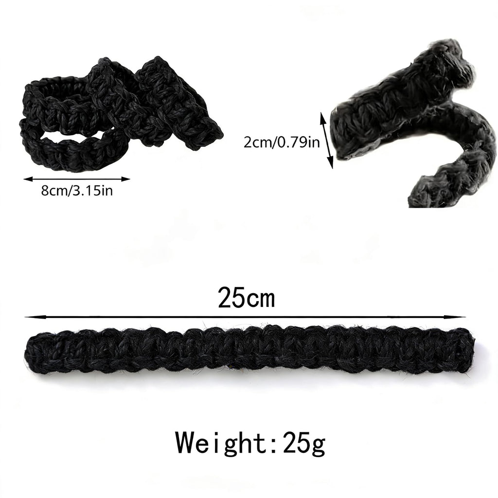 Curtain Tiebacks Handmade Braided,Window Treatment Curtain Holdbacks - 6 Pack