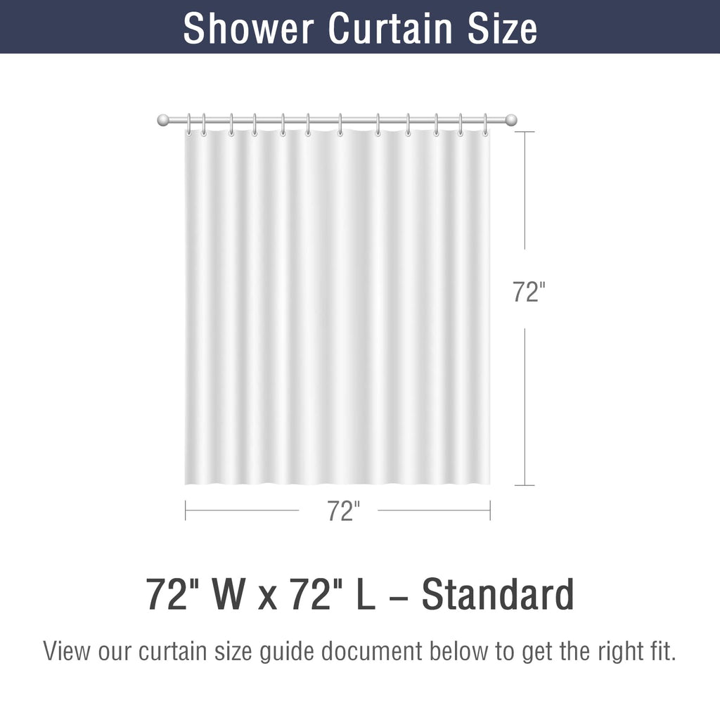 Blue Shower Curtain, Waffle Weave Textured Ombre Fabric Shower Curtain Set with Hooks, Water Repellent, Machine