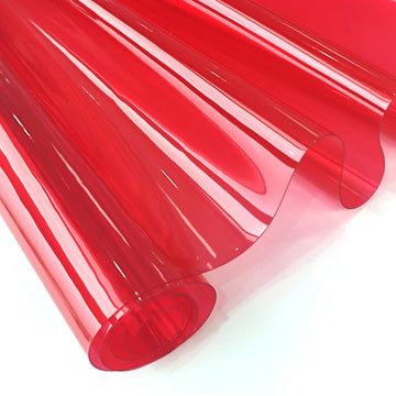 30x135cm Transparent PVC Vinyl, 0.4mm Neon Solid Color Waterproof Fabric Super Clear Mirrored Foil Roll for Making