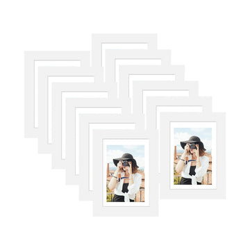 4x6 Picture Frame Set of 12, Modern Gallery Wall Frames, White