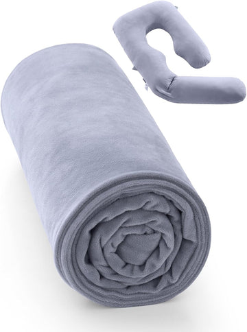 Pregnancy Pillow Cover for Dreamlign U Pro Maternity Pillow for Sleeping, Adjustable Leg Pillow, Support for Back