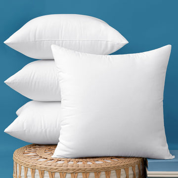 18x18 Inch Outdoor Pillow Inserts - Set of 4