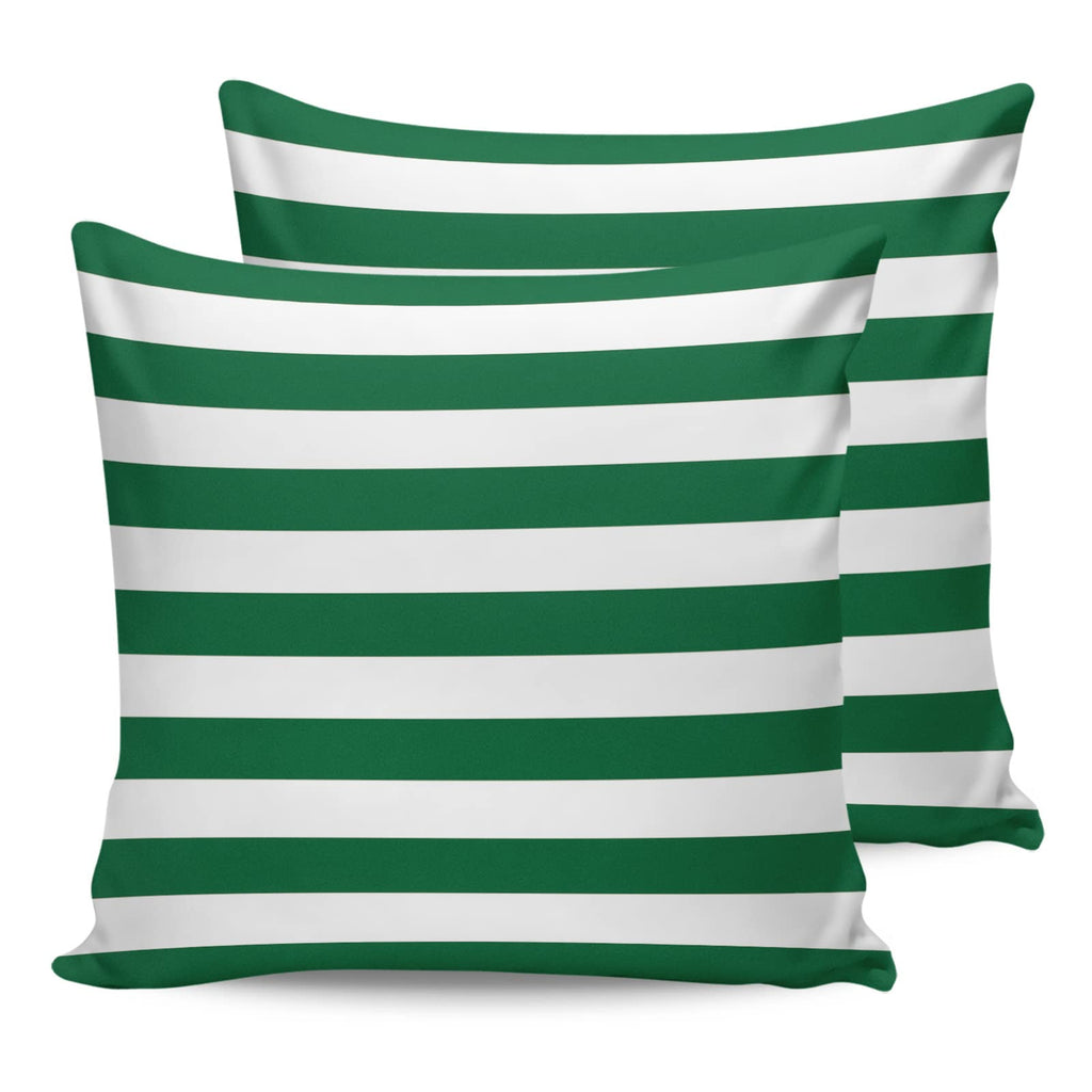 Outdoor Pillows 18x18 Waterproof Outdoor Pillow Covers Green Christmas Striped Vintage Polyester Throw Pillow Covers