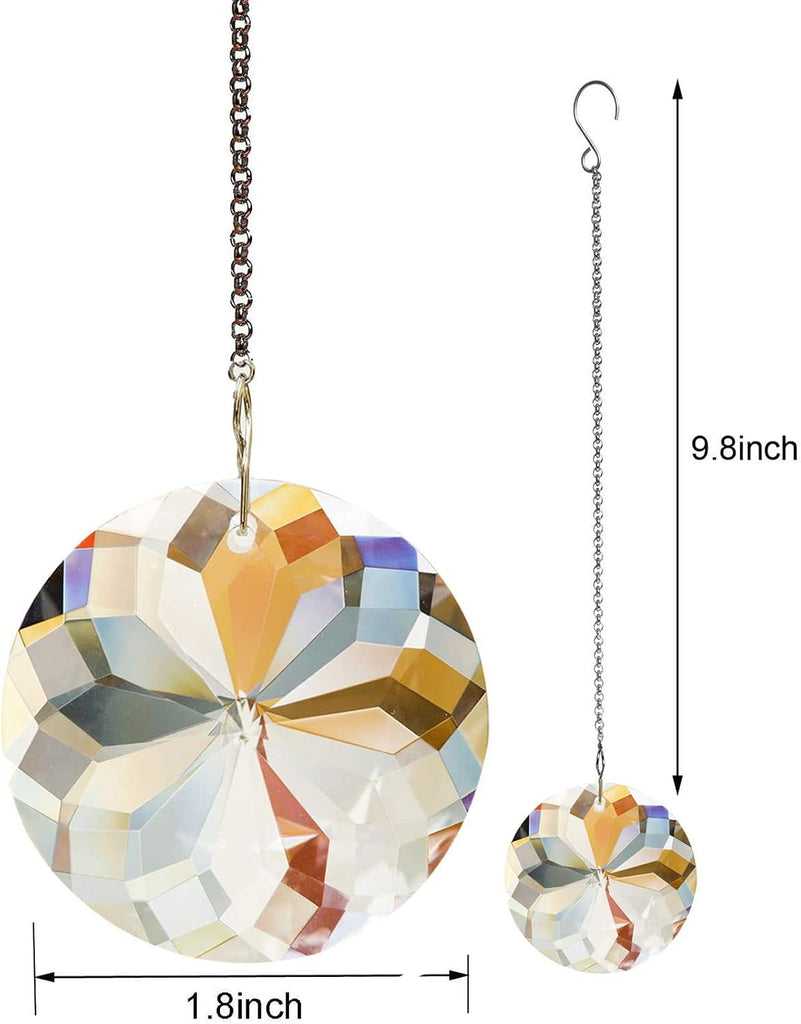 Window Hanging Crystals Prism Suncatcher for Windows, Rainbow Maker Pendant Sun Catchers