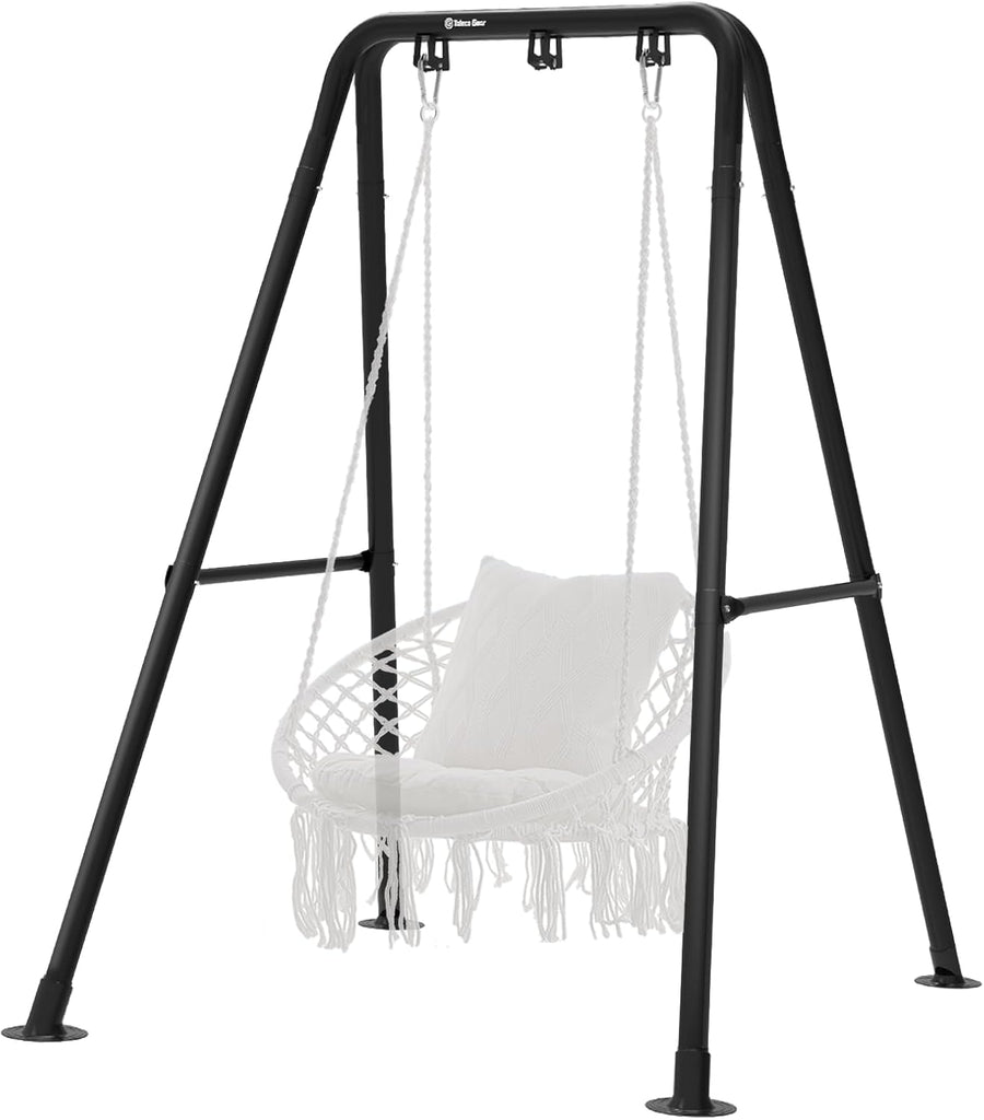 Hammock Chair Stand Heavy-Duty 300LBS Swing Stand | A-Frame, Powder-Coated Steel, Hammock Stand for Outdoor Indoor