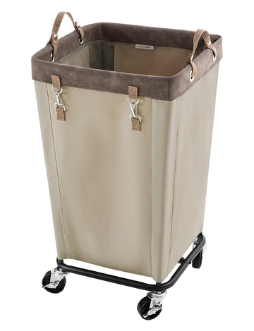 160L Laundry Basket with Wheels, Rolling Hampers for Clothing