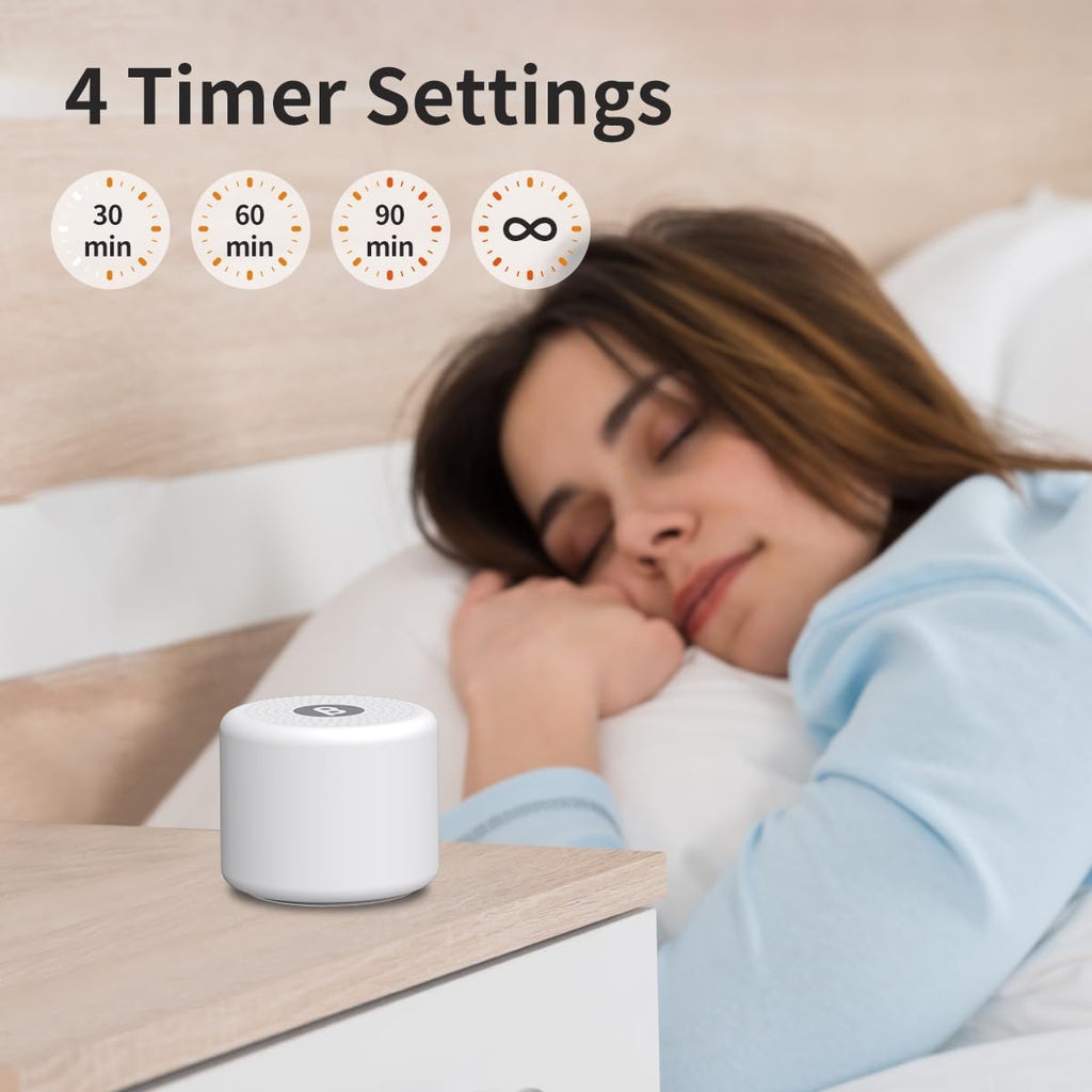 Mini Portable Sound White Noise Machine Baby Patter for Sleep with 30 Sounds for Baby Kids Adults 32 Volume Levels Sleep