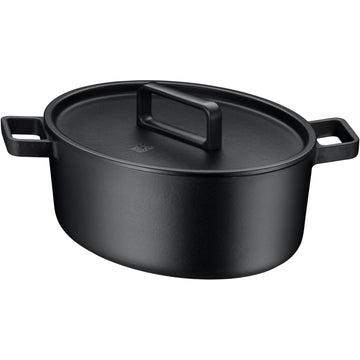 Flavour Oval Casserole Dish 34 x 28 cm, Cast Iron Induction, Cast Iron Cookware, Enamelled, Cast Iron Pot, Cast Iron