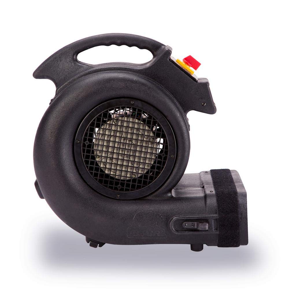 Grizzly Gp-1 1 HP 3550 CFM Air Grizzly Mover Carpet Dryer Floor Fan for Water Damage Restoration Equipment & Pet Cage