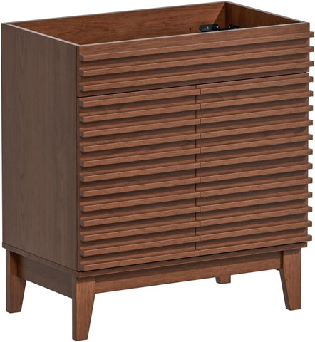 30" Bathroom Vanity, Mid-Century Freestanding Bathroom Vanity Cabinet with Storage