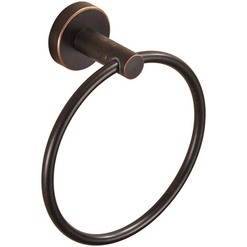 Bronze Towel Holder, Bathroom Towel Ring Oil Rubbed, Bath Hand Towel Rack Hanger Wall Mounted Rustic Farmhouse