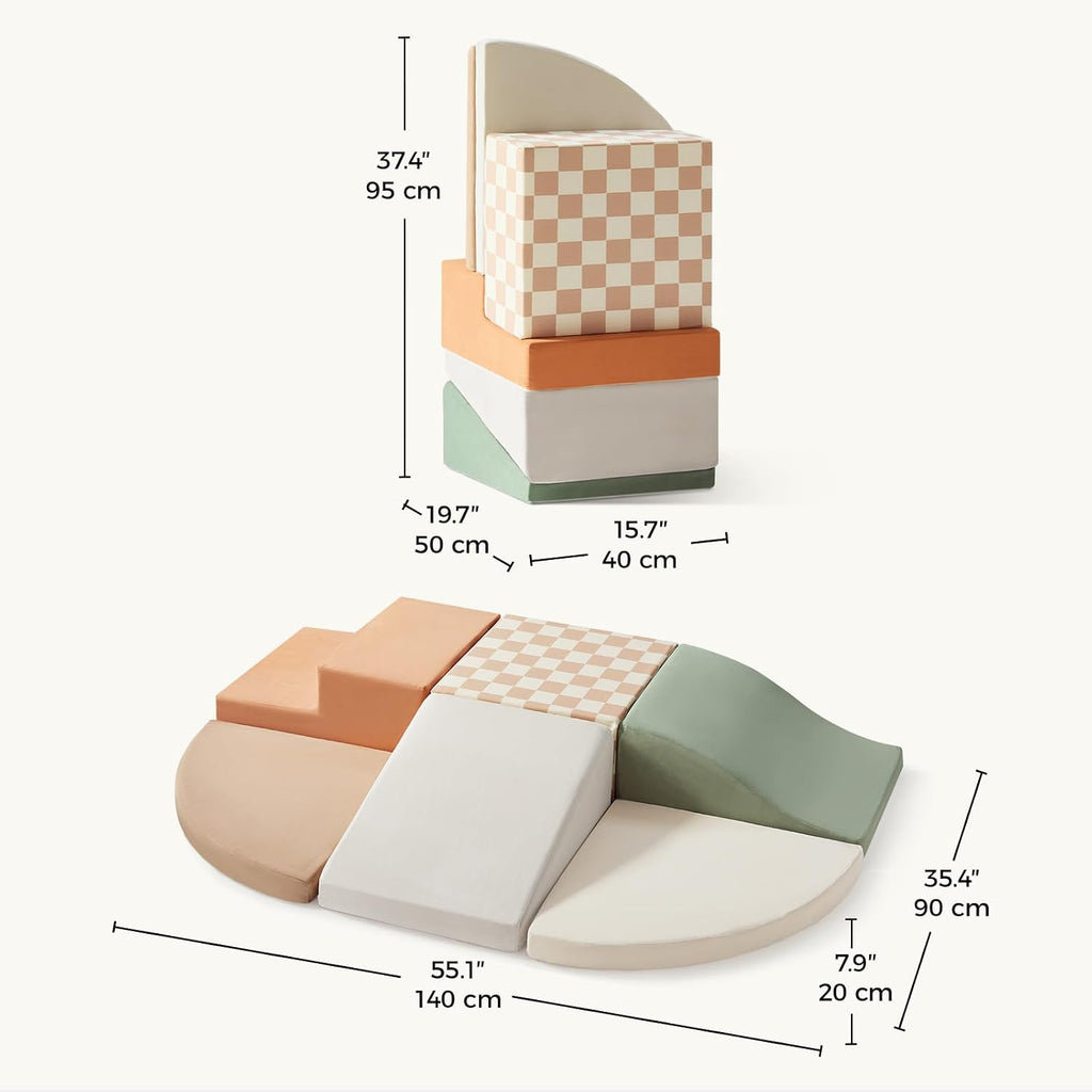 Land Soft Foam Climbing Blocks for Toddlers, Piece Foam Blocks