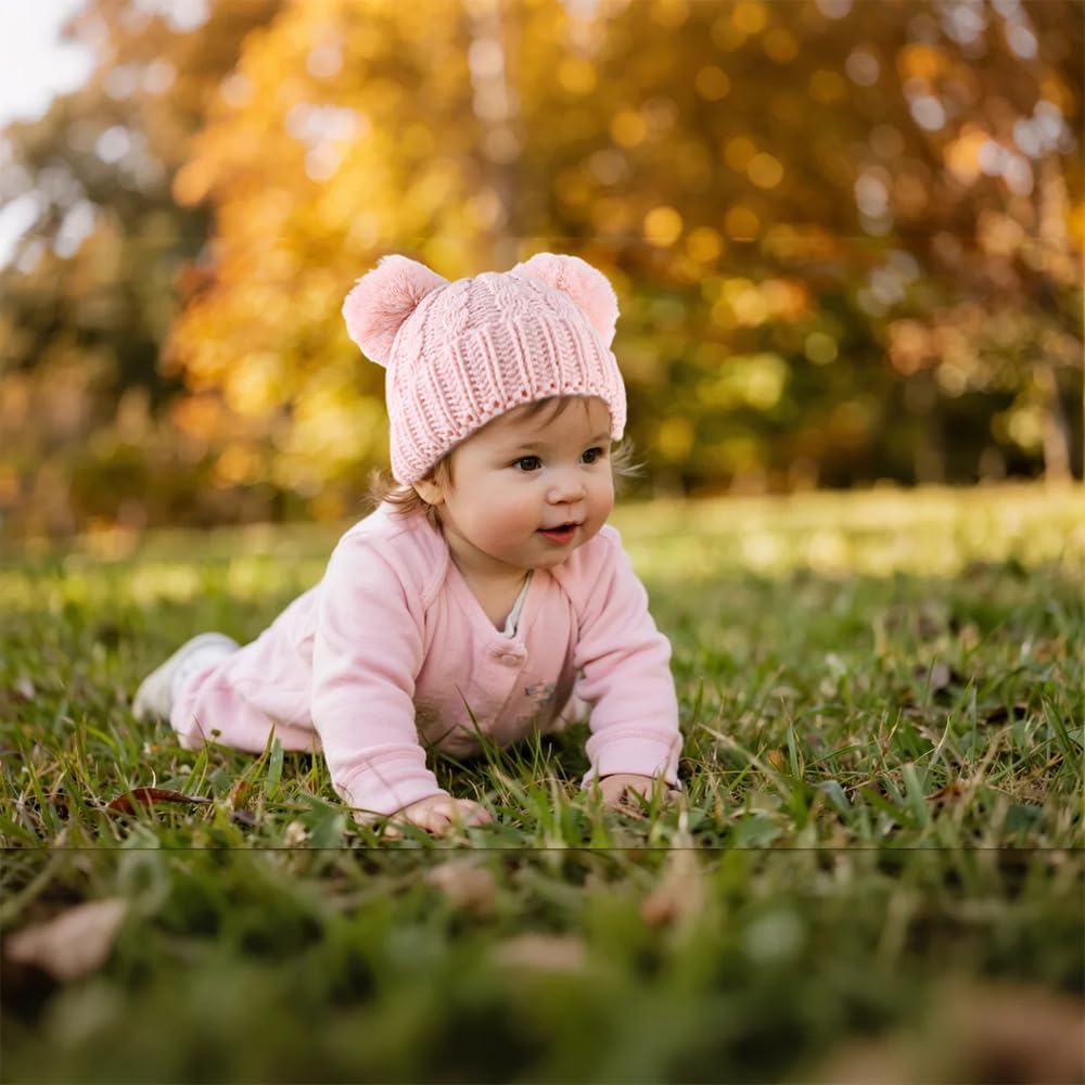 Baby Girl Beanie Winter Baby Boy Hat Infant Toddler Cold Pom Hat
