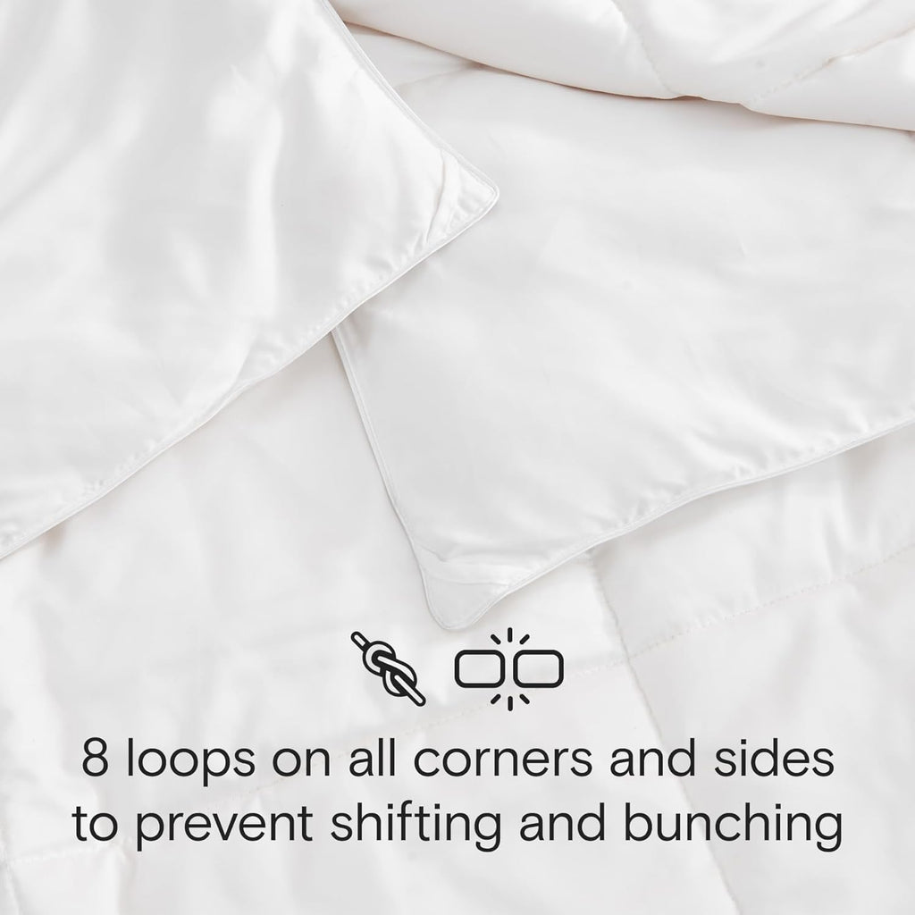 DOZ All Season Cooling Comforter, 100% Viscose Derived from Bamboo, Breathable, Lightweight, Soft