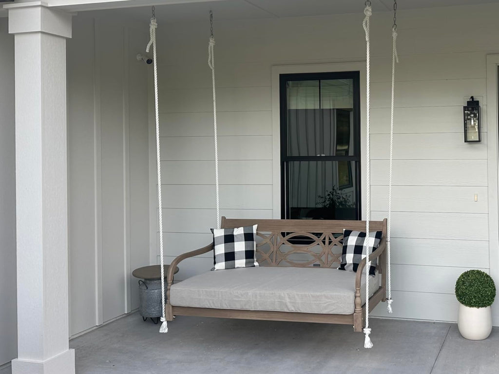 Patio Twin Daybed Cover Waterproof, Grey, 75" W x 39"D x 6"H, 1Pcs