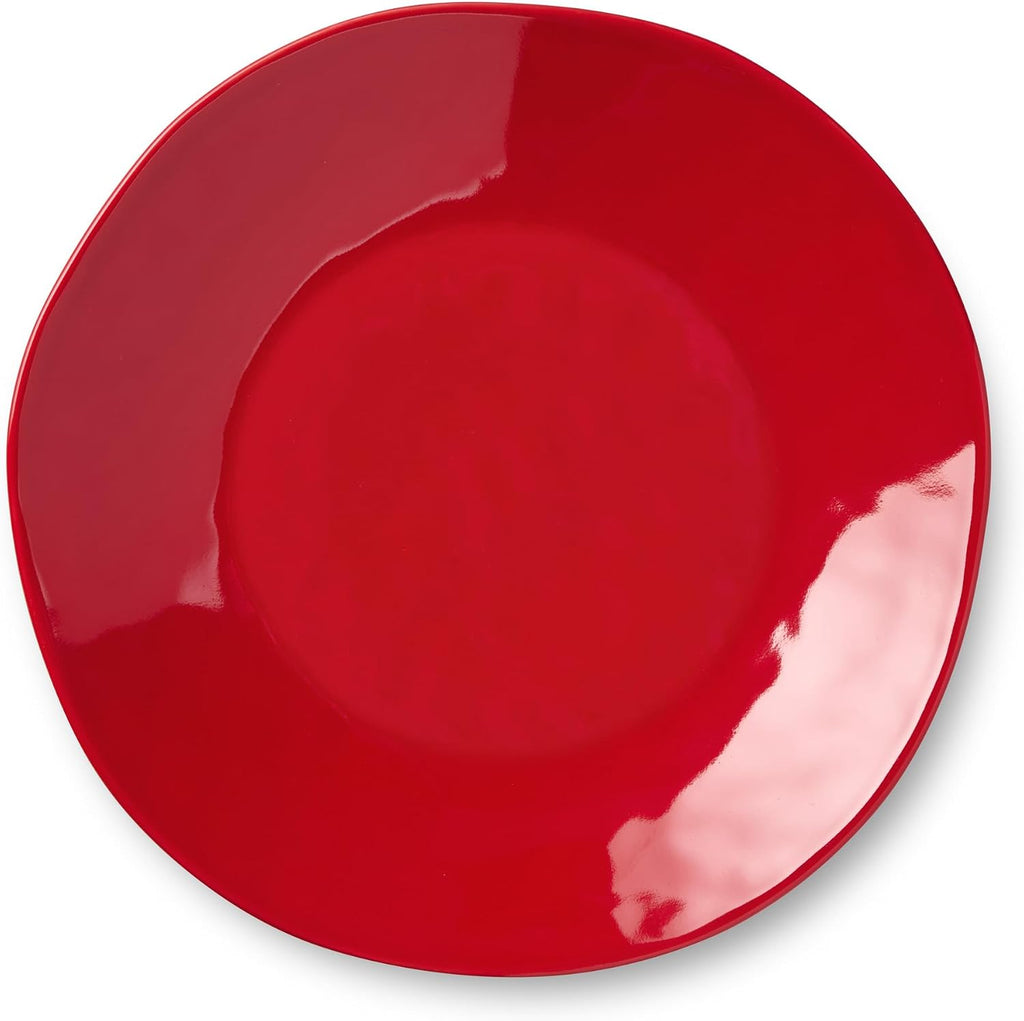 Berry Red Christmas 16pc Dinnerware Set, Stoneware Holiday Tableware Service for 4 with Plates, Mugs & Bowls, Mix