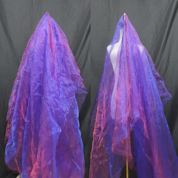 Two-Tone Iridescent Holographic Organza Fabric - 5.5 Yards by The Yard | Lightweight Sheer Tulle | for Wedding