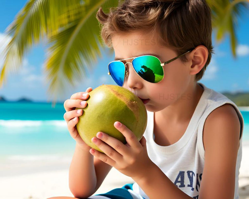 Polarized Kids Aviator Sunglasses for Girls Boys Classic Juniors Glasses UV400 Protection Lens,52mm