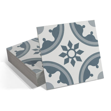16-Pack Peel and Stick Floor and Wall Tile Bathroom, 9" x 9" Stone Composite Self Adhesive Vinyl Flooring Patterned