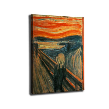 24x36 The Scream Painting Canvas Wall Art Large Print Edvard Munch Art