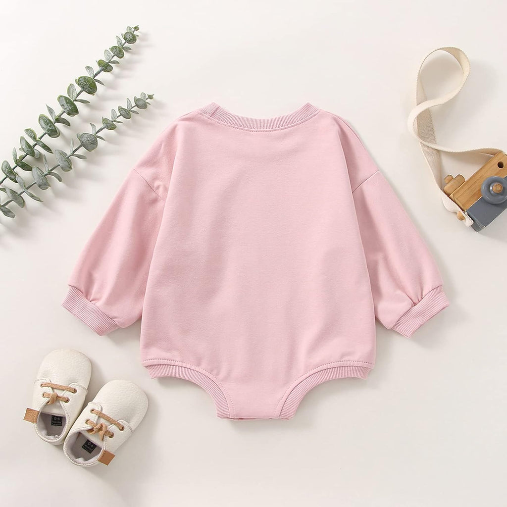 Baby Boy Girl Bubble Shirt Romper Outfit Short Sleeve Summer Bodysuit Top Oversized Crewneck Jumpsuit