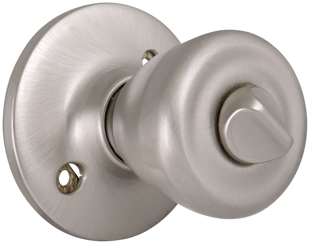 Tulip Privacy Door Knob, Satin Nickel