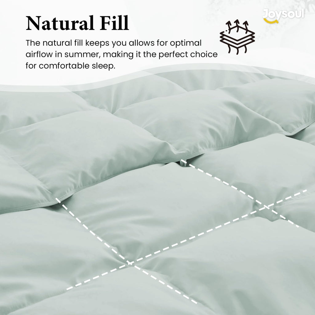 Lightweight Down Comforter Twin Size for Hot Sleepers