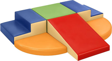 Piece Soft PU Leather Toddlers Climbing Toys, Baby Foam Climbing Blocks for Toddlers, Foam Play Gym Climber