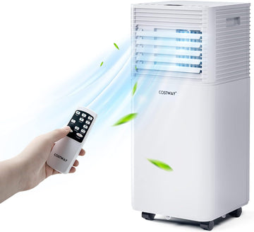 Portable Air Conditioner, 10000BTU AC Cooling for Room Spaces up to 350sq.ft, with Remote Control