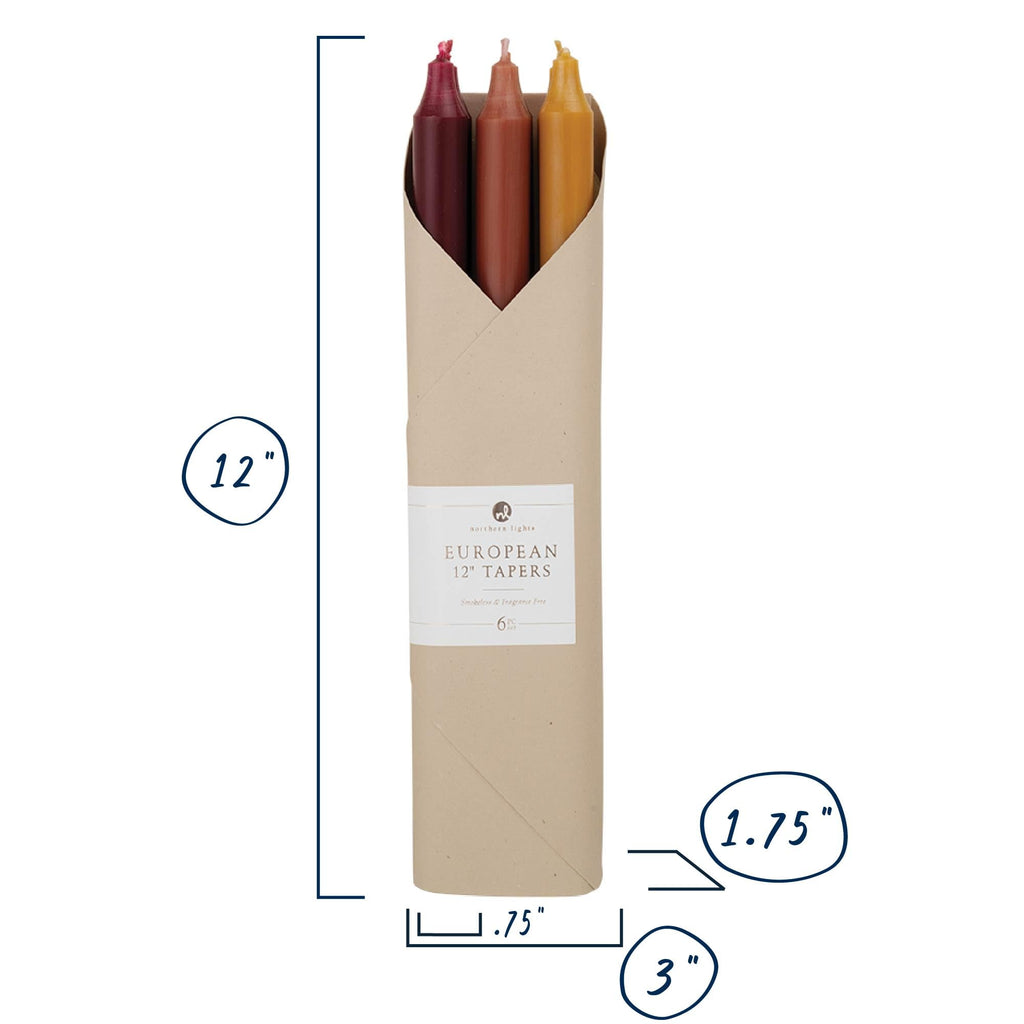 12" 6pk Taper Combo - Autumn Harvest - 72744