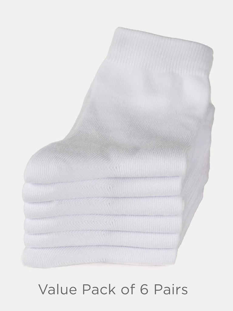 Unisex Kids Boys Girls Soft Cotton School Socks Black White Navy