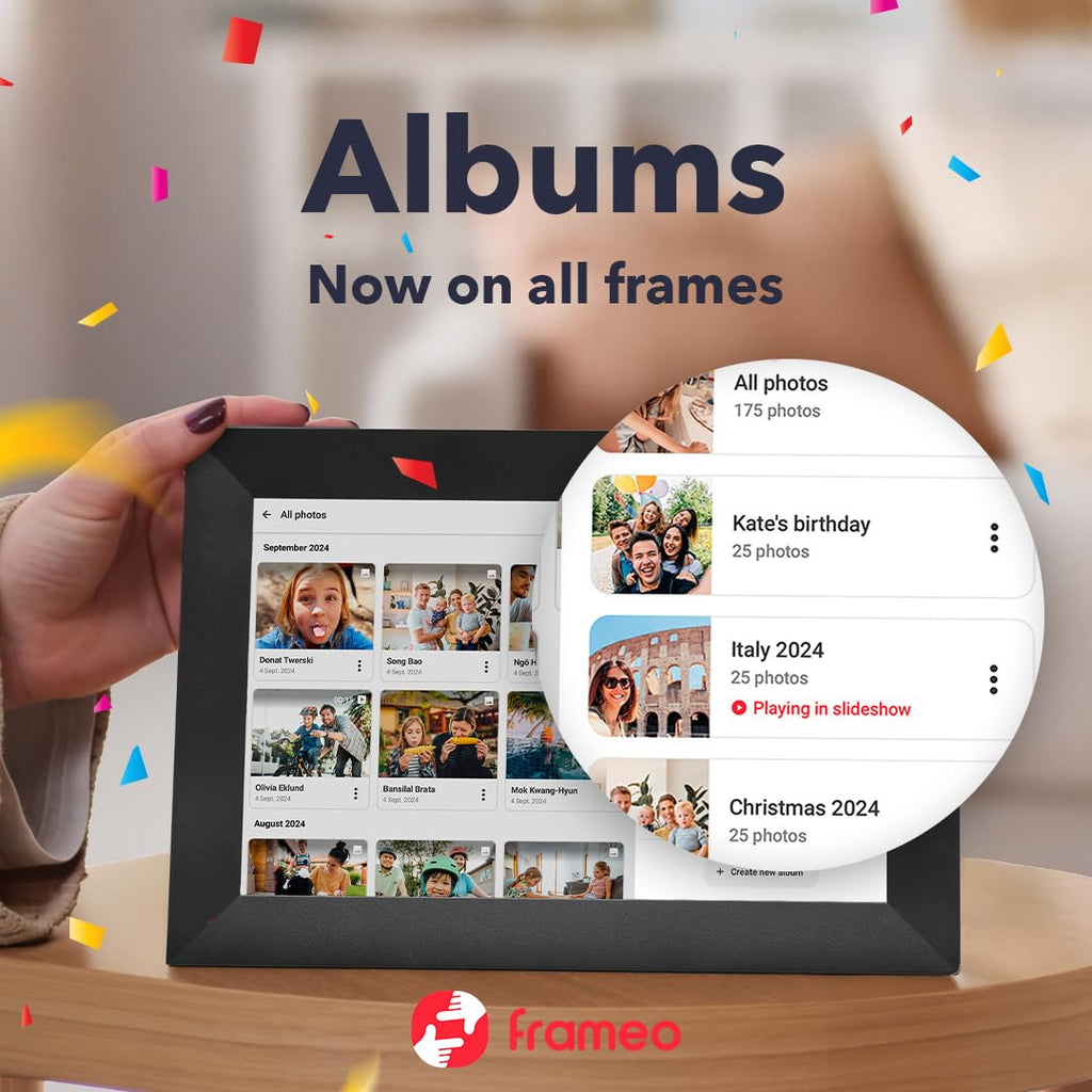 Digital Picture Frame, 10.1" Digital Photo Frame WiFi with 32GB
