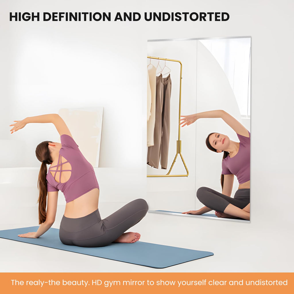 83 x 40 Gym Mirrors, Frameless, 1-Pack