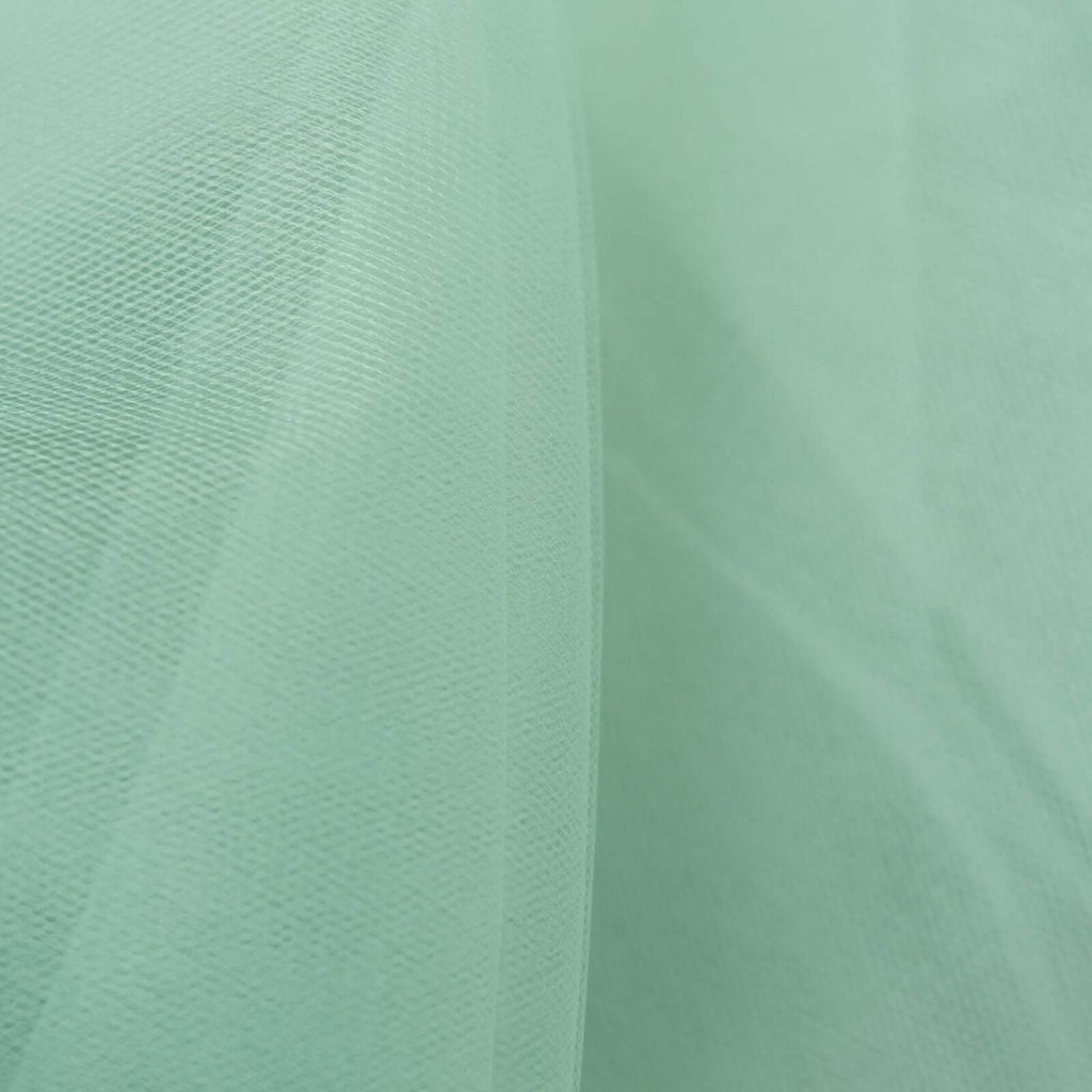 108" x 50 Yards Extra Large Soft Wedding Tulle for Party Decorations Banquet Event Sewing DIY Crafts Fabrics - Sage