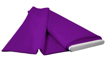 Polyester Poplin Flat Fold Fabric, 10 yd, Magenta