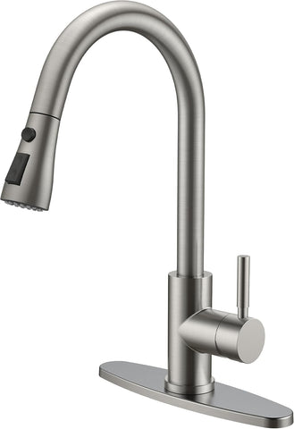 Kitchen Faucet with Pull Down Sprayer Brushed Nickel