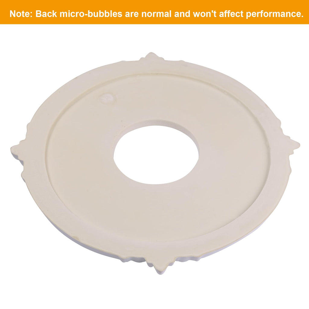 13-Inch Ceiling Medallion, White Primed Light Fixture Canopy, Decorative Ceiling Rosette for Chandeliers & Ceiling