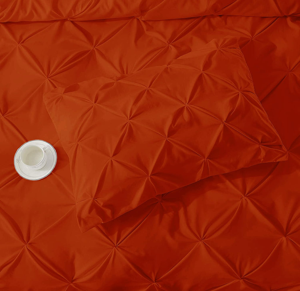 Super King Plus Size (120" x 120") Inches, 1Pcs Pinch Pleated Comforter - 100% Egyptian Cotton 800 Thread