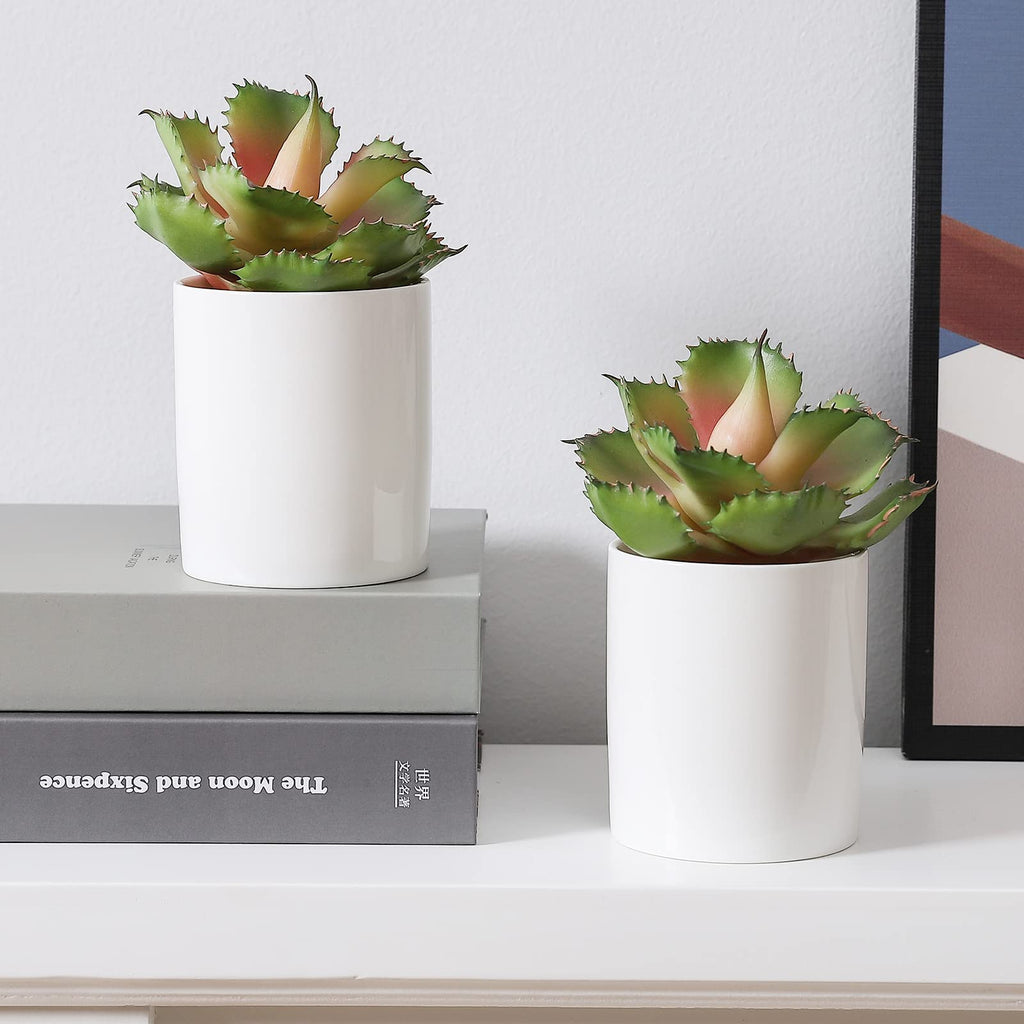 Artificial Fake Succulent Plant 7.08 Inch(Pink)
