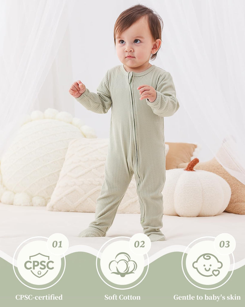 Footie Pajamas with Mitten Cuffs