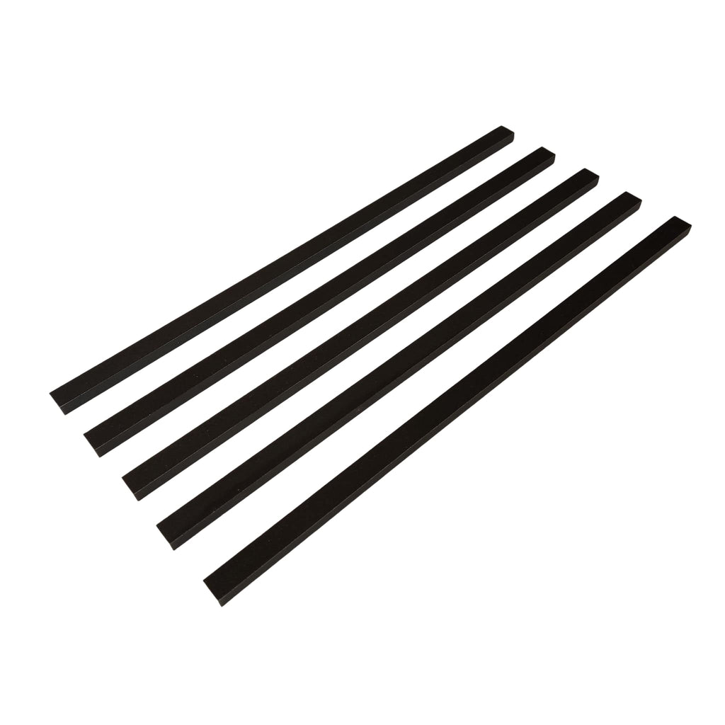 15 Pcs Black Marble Tile Edge Trim, 12 Inch Marble Pencil Liner Both Side Polished, Backsplash, Kitchen, Tile